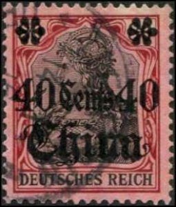 Germany Offices China SC# 52 Germania wmk 125 o/p 40c on 80pf Used