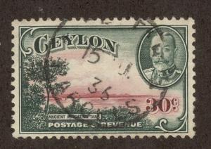 CEYLON SC# 272 VF U 1935