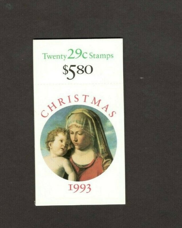 BK211 Madonna & Child Booklet Of 20 Mint/nh Free Shipping