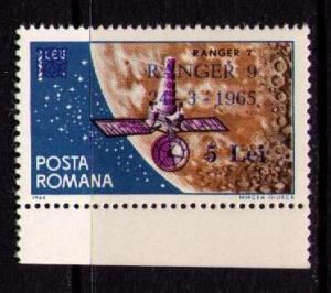 ROMANIA Sc# 1737 MNH FVF Flight of US Rocket Ranger 9 Moon