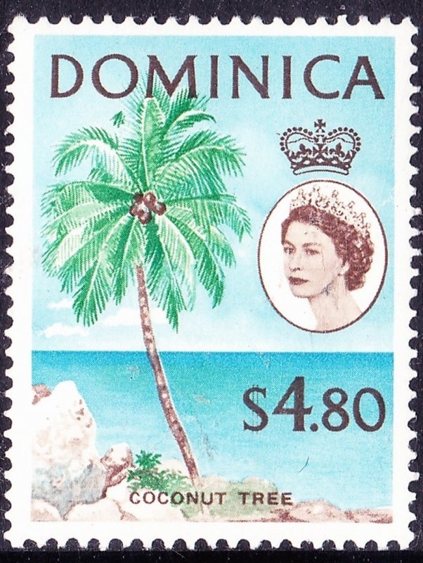 DOMINICA 1963 QEII $4.80 Green, Blue & Brown SG178 MH