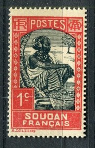 FRENCH COLONIES: SOUDAN 1931 early Pictorial issue fine Mint hinged 1c. value