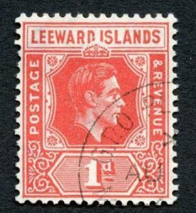 Leeward Is SG99a 1d Scarlet DI Flaw CDS used 