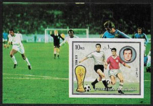 Fujeira Michel #Block143B MNH IMP. S/Sheet - World Cup Soccer