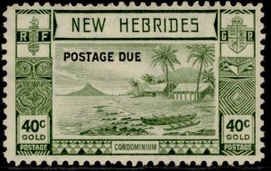 NEW HEBRIDES GVI SG D9, 40c grey-olive, M MINT. Cat £48. 