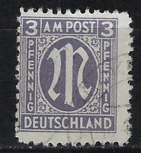 Germany AM Post Scott # 3N2, used