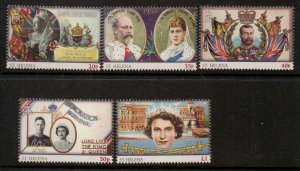 ST.HELENA SG1196/200 2013 60th ANNIV OF THE CORONATION   MNH