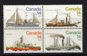 Canada #779a mint block, Ships