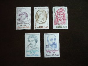 Stamps - France - Scott# B490-B494 - Mint Never Hinged Set of 5 Stamps