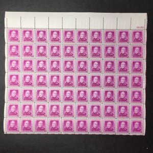 US, 988, GOMPERS, FULL SHEET, MINT NH, 1950'S COLLECTION