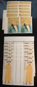 Ireland Scott# 478-479 VF NH Gutter Pairs and Pairs Unused  Cat. $78.00