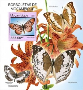 Mozambique - 2022 Mozambique Butterflies - Stamp Souvenir Sheet - MOZ220107b2