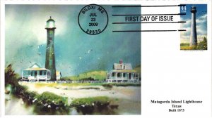 #4409-4413 Lighthouses 2009 SET OF 5 Different ONE SHOWN – S&T Cachet 
