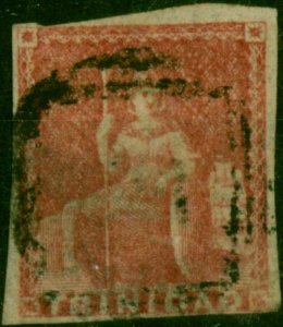 Trinidad 1857 (1d) Rose-Red SG12 Good Used (3)