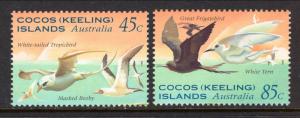 Cocos Keeling Islands 300-301 Birds MNH VF