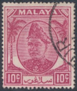 Selangor  Malaya  SC#  86  Used   (shade) see details & scans