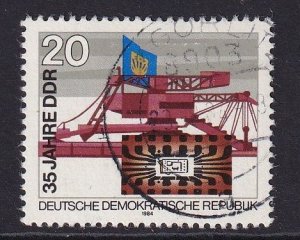 German Democratic Republic DDR  #2428 used 1984 surface mining  20pf