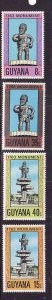 Guyana-Sc#263-6-unused NH set-Cuffy-National Hero-1977-