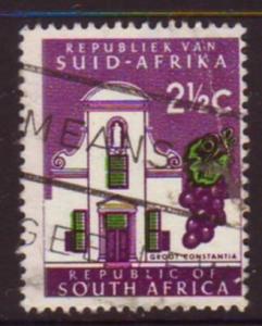 South Africa 1961 Sc#258, SG#230 2-1/2c Purple Grapes USED