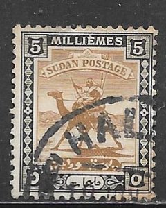 Sudan 33: 5m Camel Post, used, F-VF