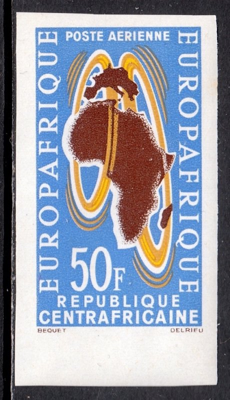 Central African Republic - Scott #C12 - MNH - Imperf proof - SCV $2.75