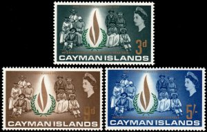 ✔️ CAYMAN ISLANDS 1968 - HUMAN RIGHTS - SC.  197/199 MNH ** [5CW8]