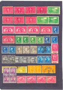 JASTAMPS:  Old U.S. stamps #324,549,555,557,560,562, all Used & Mint,AND MORE