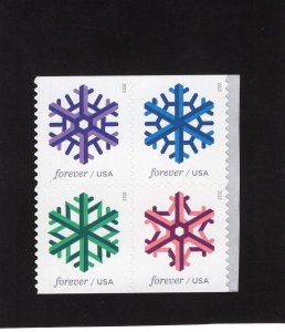 5031-5034 Snowflakes, MNH blk/4