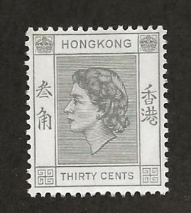 HONG KONG SC# 190  FVF/MLH  1954