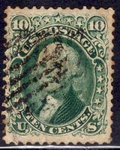 US Stamp #68 10c Washington USED SSCV $55