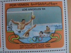 YEMEN STAMP -1984 SUMMER OLYMPIC GAMES-LOS ANGELES-U.S.A. MNH S/S SHEET VF