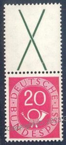 Germany 1951 BRD Bundesrepublik Posthorn MNH Se-Tenant Cross 110560