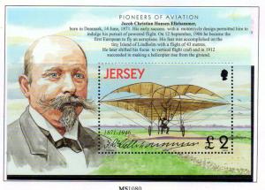 Jersey  Sc 1069 2003 £ 2 Powered Flight stamp sheet used