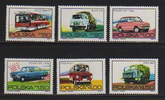 Poland MNH sc# 2011-6 Bus 08CV $1.70