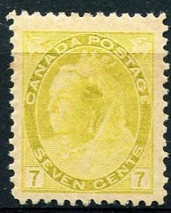 Canada  #81   Mint   VF Jumbo top margin  Cat $250   -  L...