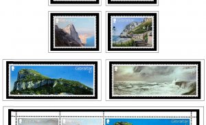 COLOR PRINTED GIBRALTAR 2011-2020 STAMP ALBUM PAGES (71 illustrated pages)