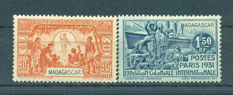 Madagascar sc# 169-172 mh cat value $7.60