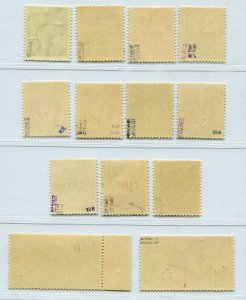 GERMANY SAAR 1947 EXTREMELY RARE 175a-187a 1st PRINTING EXPERTIZED PERFECT MNH 1