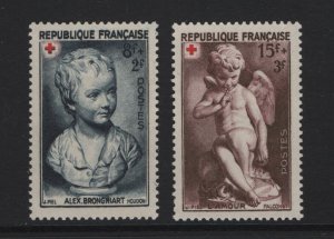 France  #B255-B256   MNH   1950  Red Cross