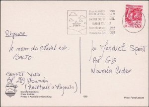 NEW CALEDONIA 1993 local rate postcard - Noumea slogan cancel..............B5414