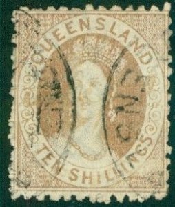 QUEENSLAND 55 USED  SCV $250.00  BIN $95.00  ROYALTY (RL) 159