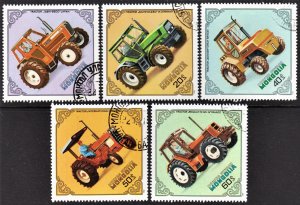 Mongolia Scott 1272-76 F to VF CTO. Great topicals.  FREE...