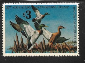 MN1 1977 Minnesota FIRST of State Duck Stamp (Maass) OGNH-OFFER?