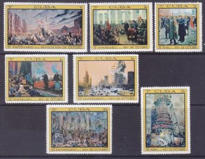 Cuba 1290-96 MNH 1967 50th Anniversary of the October Revolution Russia