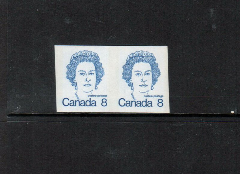 Canada #604iii Very Fine Never Hinged Hibrite Paper Imperf Pair