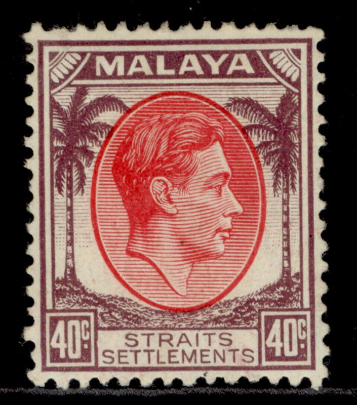 MALAYSIA - Straits Settlements GVI SG288, 40c, M MINT. Cat £19. 