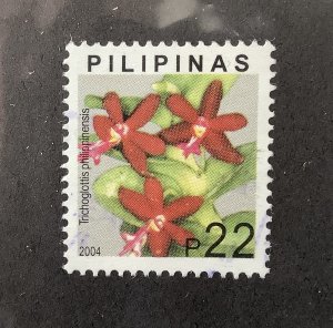 Philippines 2003  Scott 2853 used -  22p, Orchids, Trichoglottis philippinensis