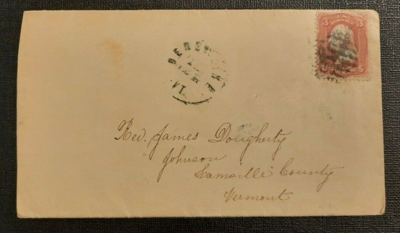 Vintage 1800s Letter Cover Derby Line Johnson Vermont