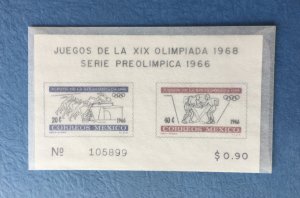 Mexico 1966 2 Olympic Sheets