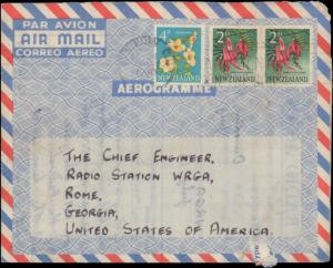 New Zealand, Air Letters, Flowers